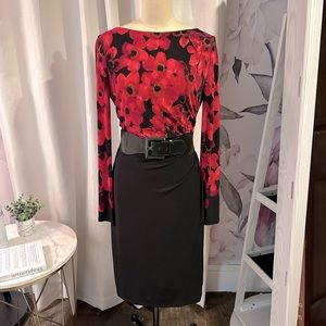 Ralph Lauren Long-sleeved Floral Print Dress